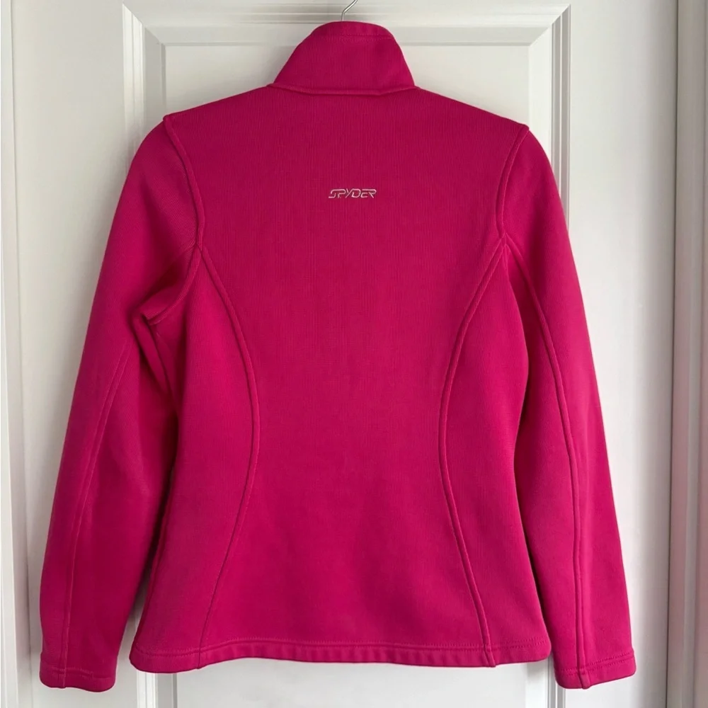 Spyder Core Sweater Fleece Lined Jacket Warm Outdoor Ski Layer Cozy Pink Medium